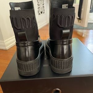 Puma Black Leather Ankle Boots